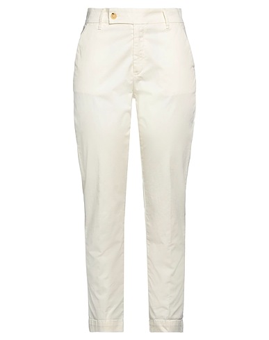 HAPPY 25® Casual trouser Off white 97% Cotton, 3% Elastane