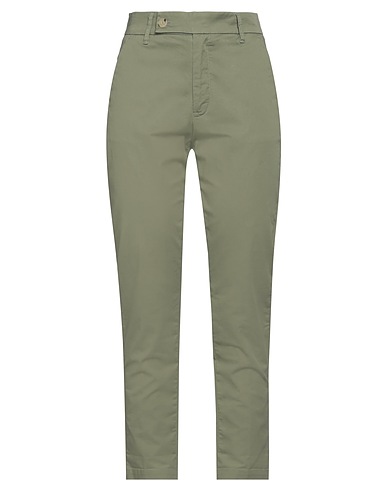 HAPPY 25® Casual trouser Military green 97% Cotton, 3% Elastane
