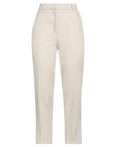 SOLOTRE Casual trouser Beige 94% Polyester, 6% Elastane, Acetate, Viscose