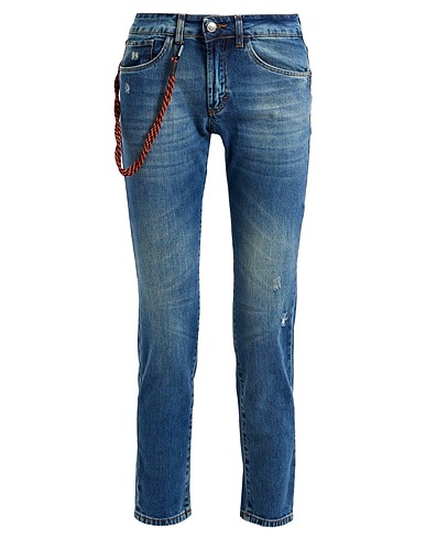 SQUAD² Denim pants Blue 97% Cotton, 3% Elastane
