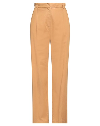 RA.ME Casual trouser Camel 63% Polyester, 32% Cotton, 5% Linen