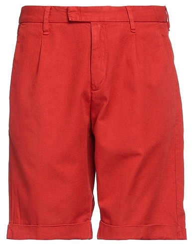 A.DI CAPUA Shorts & Bermuda Brick 72% Cotton, 25% Linen, 3% Elastane