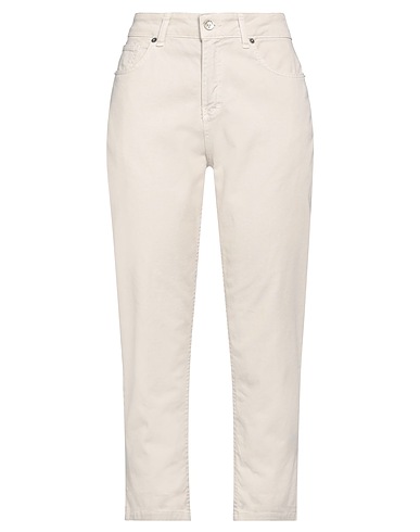 WHITE WISE Pantalone Grigio chiaro 97% Cotone, 3% Elastan