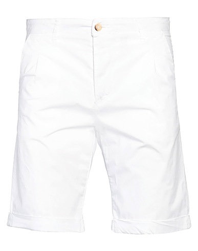 GROOWE Shorts y Bermudas Blanco 98% Algodón, 2% Elastán