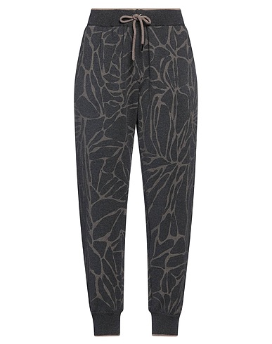 BRUNELLO CUCINELLI Casual trouser Charcoal 60% Virgin Wool, 30% Cashmere, 10% Silk