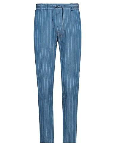 GREY DANIELE ALESSANDRINI Casual pants Slate blue 100% Cotton