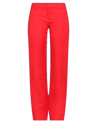 BURBERRY Casual trouser Red 69% Paper, 31% Viscose