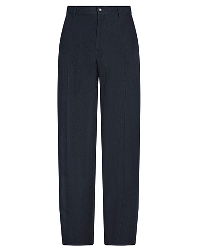 DOLCE&GABBANA Dress pants BLU NOTTE 100% Linen