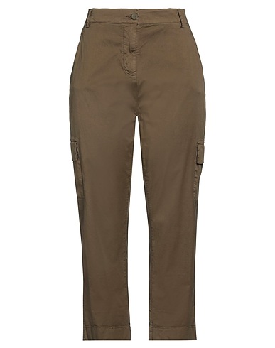 MARKUP Casual trouser Military green 98% Cotton, 2% Elastane