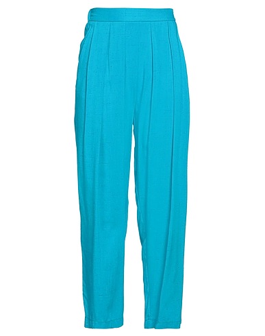 FORTE_FORTE Pantalone Azzurro 95% Viscosa, 5% Seta