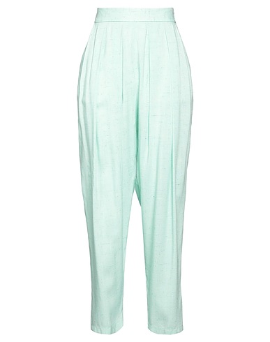 FORTE_FORTE Pantalone Verde chiaro 95% Viscosa, 5% Seta