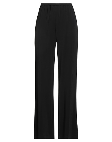 FORTE_FORTE Casual trouser Black 96% Viscose, 4% Elastane