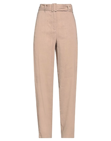 MARELLA Casual pants Taupe 61% Linen, 37% Viscose, 2% Elastane