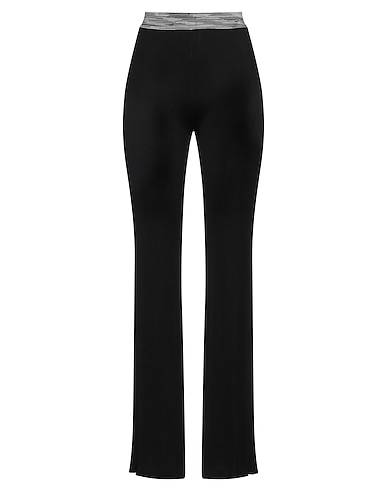 MISSONI Casual trouser Black 94% Silk, 5% Polyamide, 1% Elastane