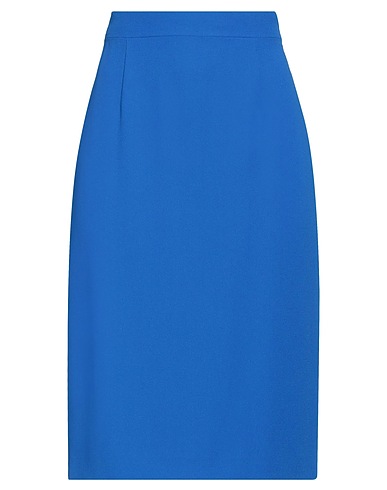 ALBERTA FERRETTI Midi skirt Bright blue 67% Acetate, 33% Viscose