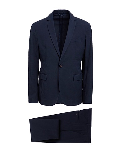 DONDUP Suits Midnight blue 99% Cotton, 1% Elastane