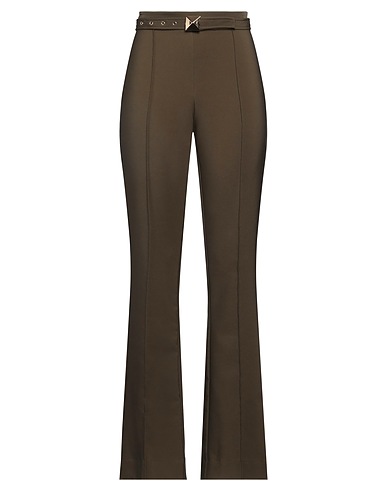 NO SECRETS Casual trouser Military green 95% Polyester, 5% Elastane