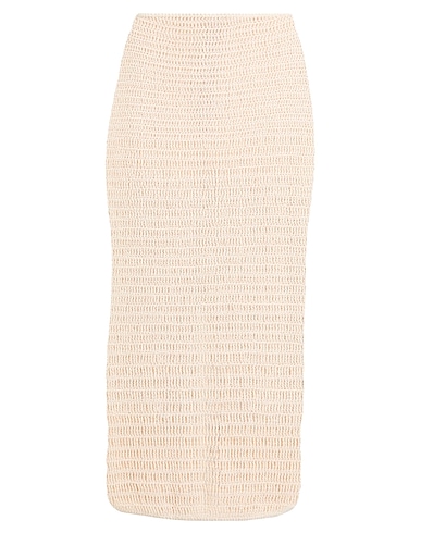 MAGDA BUTRYM Midi skirt Ivory 75% Cotton, 25% Viscose