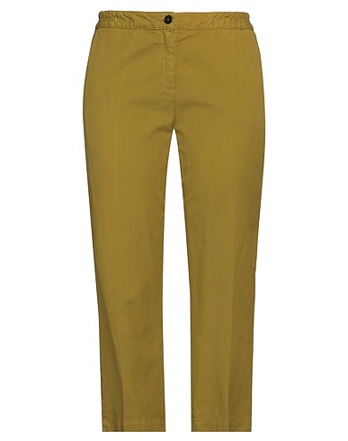 MASSIMO ALBA Pantalone Verde militare 72% Cotone, 28% Lino