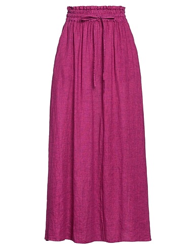 MASSIMO ALBA Maxi Skirts Mauve 100% Linen