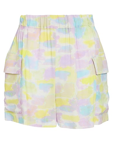 SUOLI Shorts & Bermuda Pastel yellow 100% Viscose