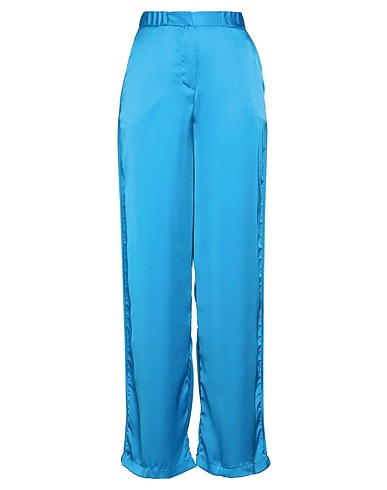 SIMONA CORSELLINI Casual pants Light blue 100% Polyester