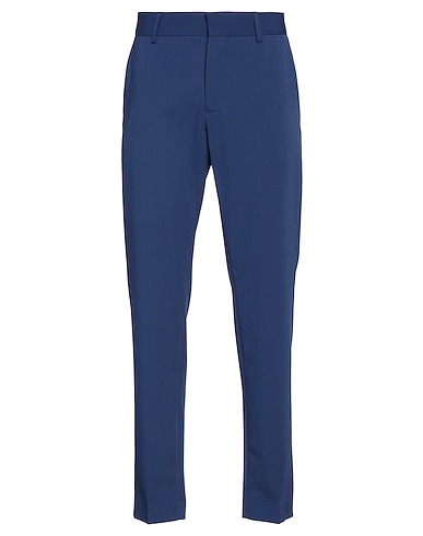 GREY DANIELE ALESSANDRINI Casual pants Blue 65% Polyester, 30% Viscose, 5% Elastane