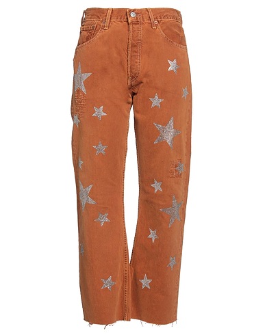 ROSSANO PERINI Denim trousers Brown 100% Cotton