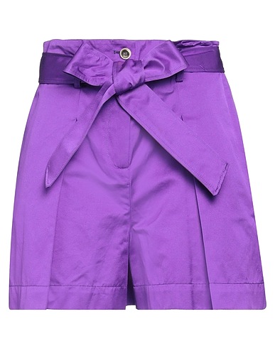 PINKO Shorts & Bermuda Purple 66% Cotton, 34% Polyester