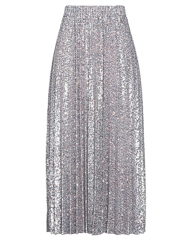 PATRIZIA PEPE Midi skirt Pastel blue 92% Polyamide, 8% Elastane