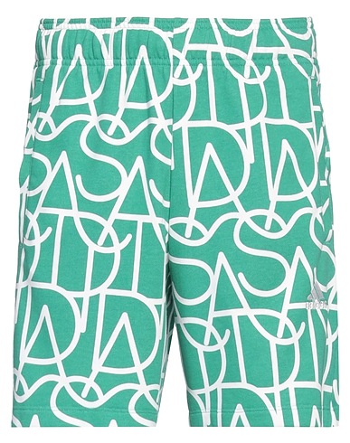 ADIDAS Shorts & Bermuda Green 70% Cotton, 30% Recycled polyester