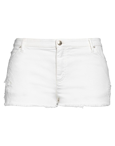 ERMANNO SCERVINO BOTTOMWEAR Ivory 98% Cotton, 2% Elastane