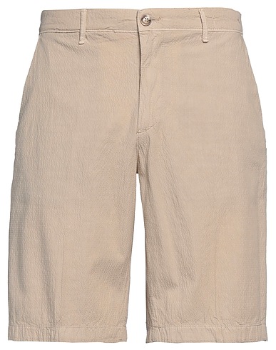 ALESSANDRO GILLES Shorts & Bermuda Beige 97% Cotton, 3% Elastane