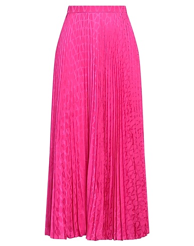 VALENTINO GARAVANI Long skirt Fuchsia 100% Silk