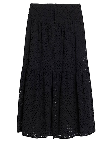 ANIYE BY Maxi Skirts Black 100% Cotton