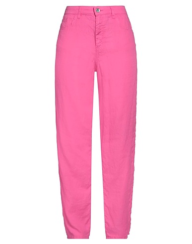 EMPORIO ARMANI Hosen Fuchsia 100% Leinen