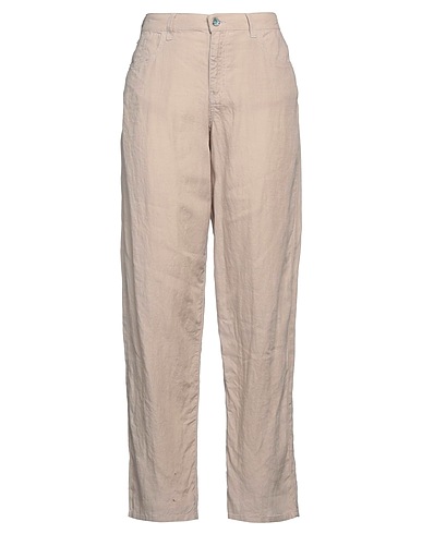 EMPORIO ARMANI Hosen Sand 100% Leinen