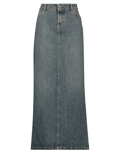 HALFBOY Denim skirt Blue 100% Cotton