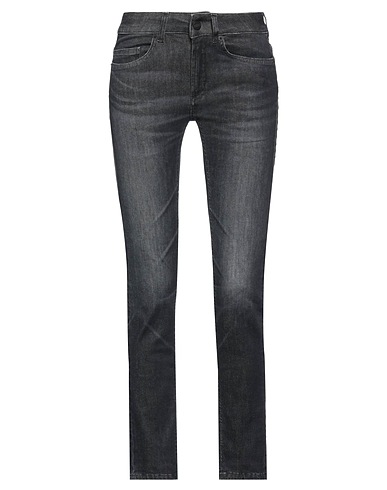 DONDUP Denim trousers Black 92% Organic cotton, 6% Elastomultiester, 2% Elastane