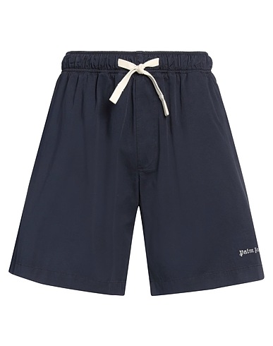 PALM ANGELS Shorts & Bermuda Navy 100% Cotton, Polyester