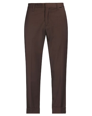 LIU •JO MAN Pantalon Marron 54% Polyester, 44% Laine, 2% Élasthanne