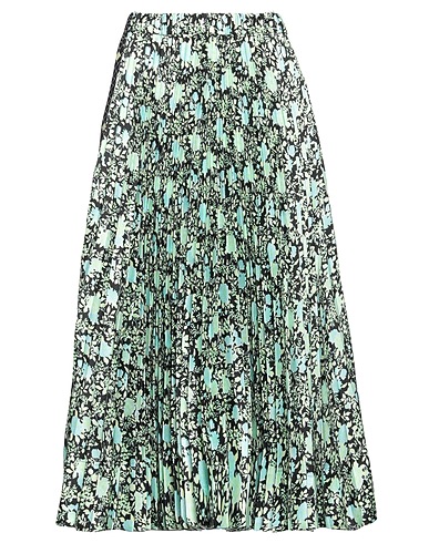 PLAN C Midi skirt Light green 100% Polyester
