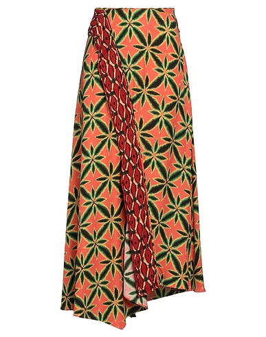 ULLA JOHNSON Langer Rock Orange 100% Viskose