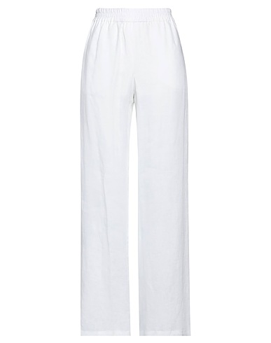 EMPORIO ARMANI Casual pants White 100% Linen