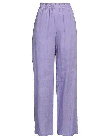 EMPORIO ARMANI Casual trouser Mauve 100% Linen