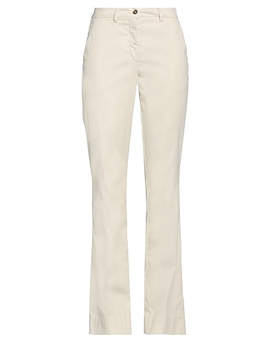 BRIGLIA 1949 Casual trouser Ivory 66% Cotton, 30% Lyocell, 4% Elastane