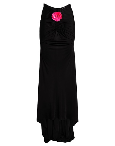 DAVID KOMA Long skirt Black 100% Viscose