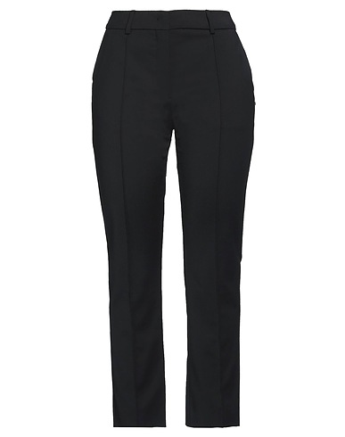 SPORTMAX Casual trouser Black 48% Cotton, 46% Polyamide, 6% Elastane