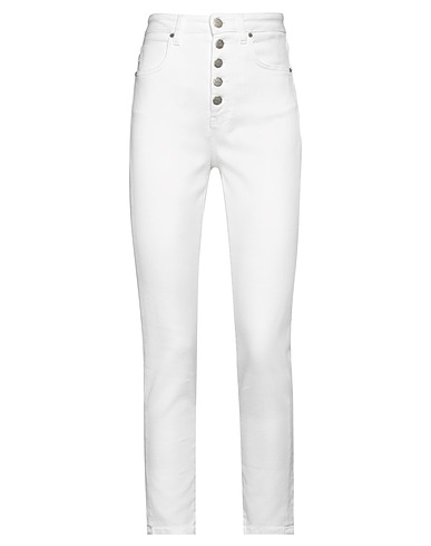 2W2M Denim trousers White 78% Cotton, 14% Lyocell, 6% Elastomultiester, 2% Elastane
