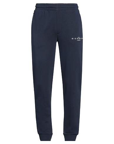 JOHN RICHMOND Casual trouser Navy blue 85% Cotton, 15% Polyester